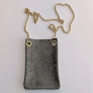 NEW Leather cell phone crossbody/pouch